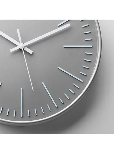 30cm Modern Minimalist Wall Clock Stylish, Battery-Operated 8015B - Black