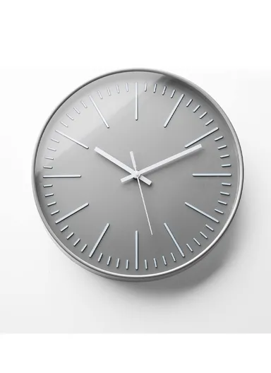 30cm Modern Minimalist Wall Clock Stylish, Battery-Operated 8015B - Black