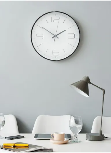 30cm Elegant Modern Wall Clock Stylish, Durable &amp; Battery Operated 8021M