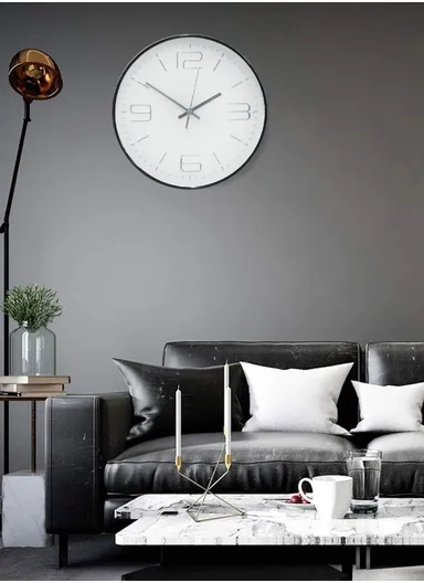 30cm Elegant Modern Wall Clock Stylish, Durable &amp; Battery Operated 8021M