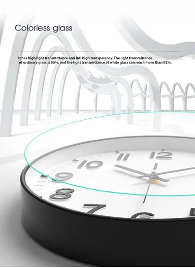 30cm Modern &amp; Stylish Wall Clock Elegant Plastic Frame, Battery Operated, Ideal for Home &amp; Office Decor 8022M - White