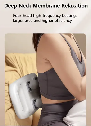 30W Advanced Deep Tissue Muscle Massager with 6 Interchangeable Heads &amp; Adjustable Frequencies