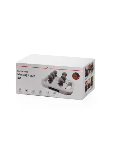 30W Advanced Deep Tissue Muscle Massager with 6 Interchangeable Heads &amp; Adjustable Frequencies