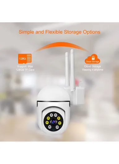 3.0MP 2.5" 1080P Full HD Wifi PTZ Wireless Smart Security Camera with Alarm System &amp; Two-Way Audio (App: V380Pro) E27-3L