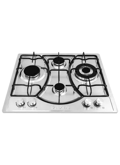 9.05Kw 4 Concealed Burner Gas Stove, Stylish Stainless Steel With Powerful Burners LGS-2843 (W60 x D50)cm