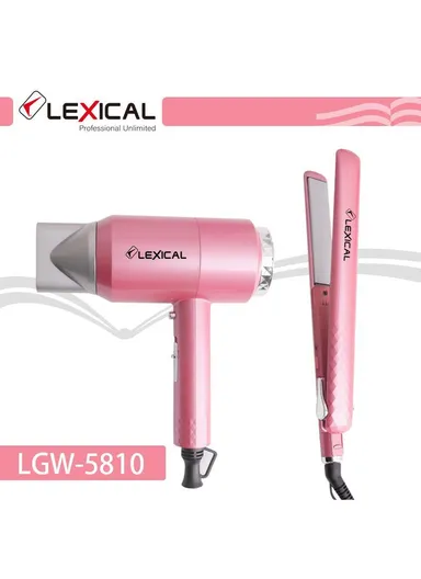 2-IN-1 Professional Hair Styling Kit Of Dryer &amp; Straightener, Lightweight &amp; Easy To Handle LGW-5810