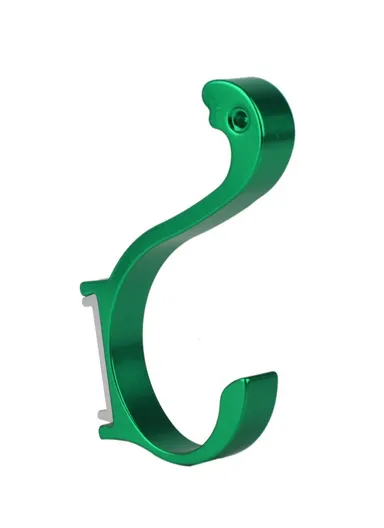 1 Piece Aluminum Towel Holder, Wall Mount For Bathrooms Kitchens, Laundry Rooms, Patios, Hotels &amp; Spas F204-5 (L10 x W8)cm - Green