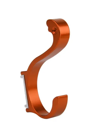 1 Piece Aluminum Towel Holder, Wall Mount For Bathrooms Kitchens, Laundry Rooms, Patios, Hotels &amp; Spas F204-10 (L10 x W8)cm - Orange