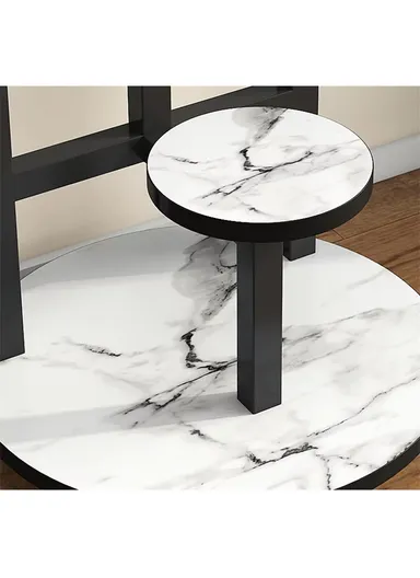 4 Shelves Flower Rack, Vertical Plant Stand for Living Room, Patio, Front Porch, or Inside Your Home Decoration (D40 x H125)cm - Black