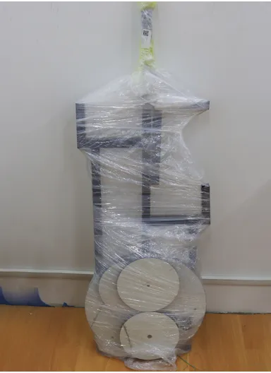 4 Shelves Flower Rack, Vertical Plant Stand for Living Room, Patio, Front Porch, or Inside Your Home Decoration (D40 x H125)cm - Black