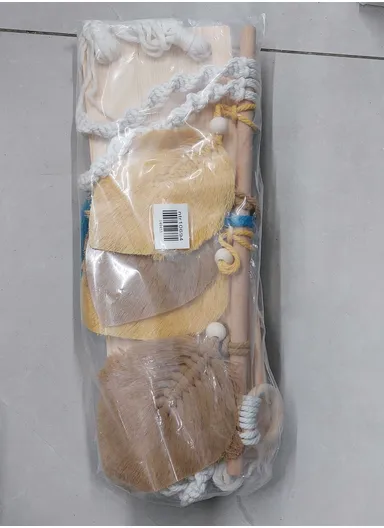 Macrame Woven Tapestry Storage Rack Wall Hanging Shelf Floating Hanging Plant Shelf Storage Organizer Living Room Bedroom Decor WCQ004-2