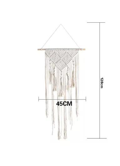 Wall Hanging Woven Boho Decor, Bohemian Tapestry Wall Art Decor GT021 (W45 x H128)cm