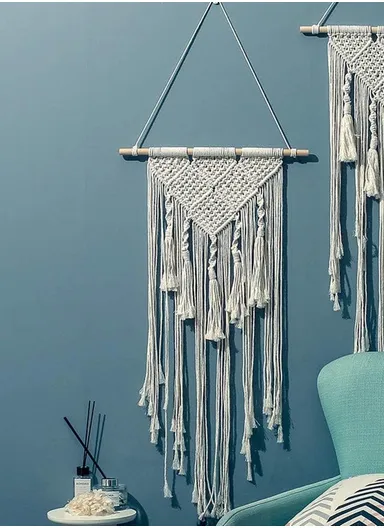 Wall Hanging Woven Boho Decor, Bohemian Tapestry Wall Art Decor GT021 (W45 x H128)cm