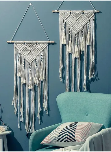 Wall Hanging Woven Boho Decor, Bohemian Tapestry Wall Art Decor GT021 (W45 x H128)cm