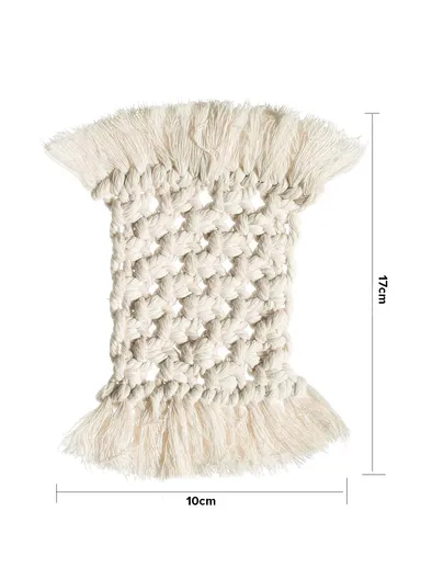 Cotton Placemat Mat Tea Cups Coffee Cups Glasses Waterproof Moisture-Proof Breathable Durable Practical Home Decor GT024