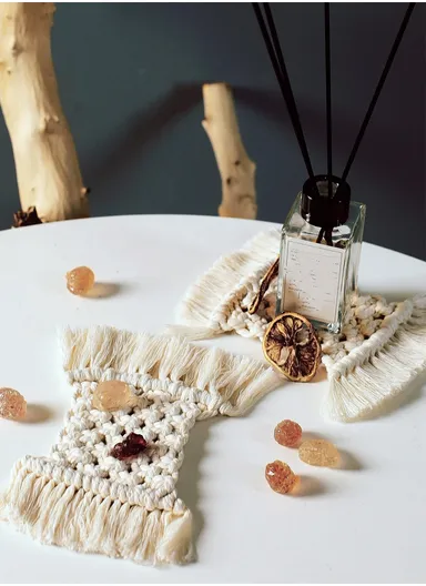 Cotton Placemat Mat Tea Cups Coffee Cups Glasses Waterproof Moisture-Proof Breathable Durable Practical Home Decor GT024