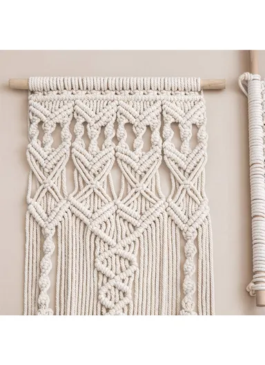 Macrame Woven Wall Hanging Boho Home Chic Bohemian Geometric Art Decor Beautiful Apartment Dorm Room Decoration GT141