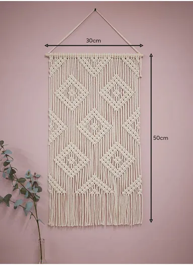 Wall Hanging Woven Boho Decor, Bohemian Tapestry Wall Art Decor AN-033 (W30 x H50)cm