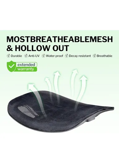 Multi-Functional Mechanism Office Chair, Desk Chair with Waist Pillow, Adjustable Height, 3D Headrest, 2D Backrest, 3D Armrest &amp; Position Locking (W71 x D69 x H118-108)cm - Blue