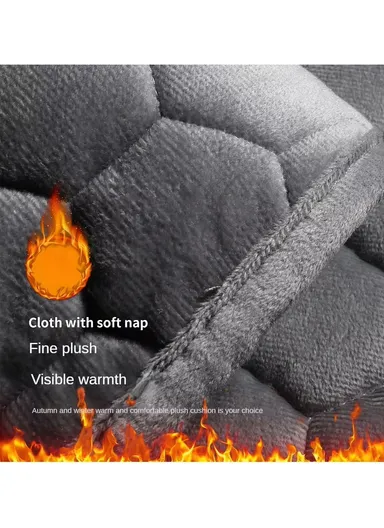 Non-Slip Front Pocket Car Seat Cushion, Fluffy Chair Mat, Beaded Design Comfort Enhanced Storage Seat Mat (L59 x W50)cm (L59 x W50)cm - Pink