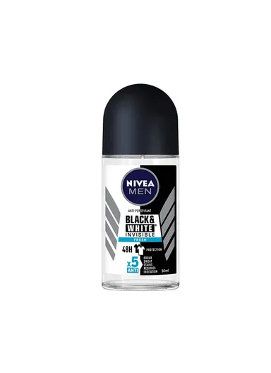 48H Black &amp; White Invisible Fresh Deodorant 50ml - For Him
