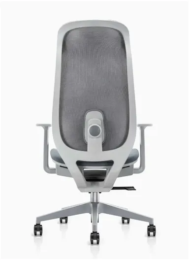 Elegant Ergonomic Office Chair, Desk Chair with Lumbar Support, Position Locking Mechanism, Adjustable Height &amp; Adjustable Armrest 6239A (W67 x D65 x H115-121)cm - Grey