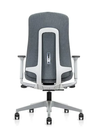 Ergonomic Sliding Seat Office Chair, Desk Chair with Lumbar Support, Position Locking Mechanism, Adjustable Height, 3D Armrest &amp; Headrest Adjustment 6240B-HS (W65 x D63 x H135-115)cm - Grey