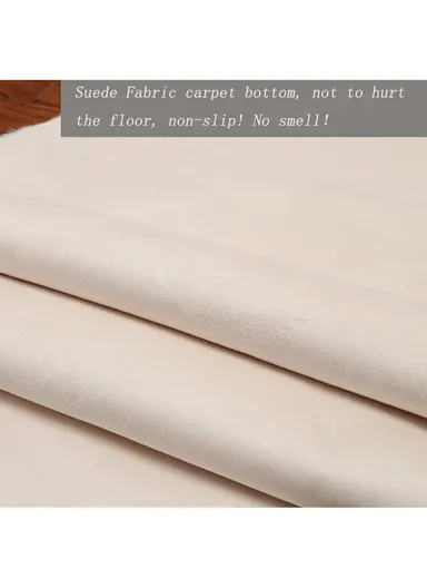 120x180cm Anti-Slip Modern Shaggy Mat With Long Hair - Golden Rice