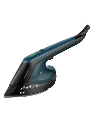 1400-1800W 2 in-1 Multifunctional Non-Stick Ceramic Plate Steam Iron with 180ml Water Tank Capacity KD1170 - Blue