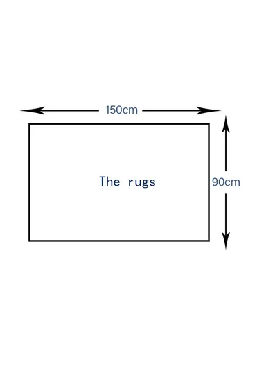 90x150cm Anti-Slip Modern Shaggy Mat With Long Hair - Light Brown