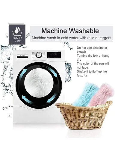 90x90cm Anti-Slip Modern Shaggy Mat With Long Hair - Silver Grey 