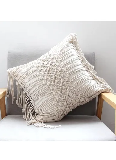 45x45cm Cotton Pillow Cover With Zipper Closure - Style 1