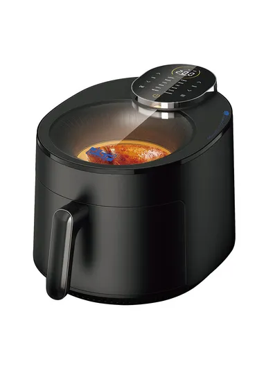 1500W 5.0L Touch Panel Air Fryer with Nonstick Drawer, Visible Window, 12 Cooking Presets, Timer Function, 80℃ to 200℃ &amp; Dual Protection Circuits KB2178 