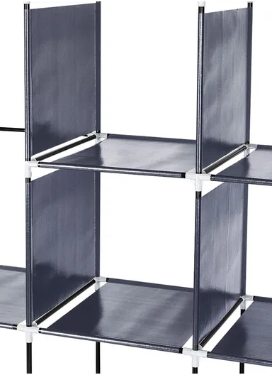 12 Shelves Collapsible Wardrobe Closet Clothes Storage Rack 28170 (W170 x D45 x H170)cm - Beige