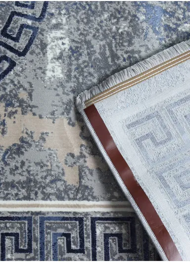 340x240cm Silk Thread Carpet - Navy