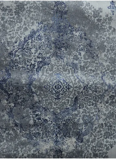 340x240cm Silk Thread Carpet - Navy