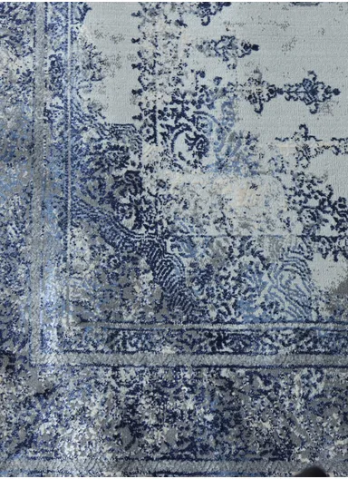 280x200cm Silk Thread Carpet - Navy