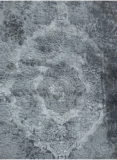 280x200cm Silk Thread Carpet - Silver