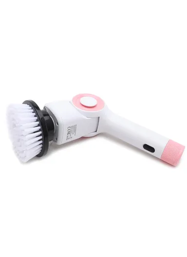 2000mAh 360RPM Electric Spin Scrubber, 3-Speeds Cordless Cleaning Brush Scrubber With Adjustable Telescopic Pole &amp; Replaceable Brush Heads KD2504