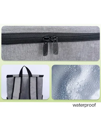 20L Cooler Backpack Waterproof Ice Chest Backpack, Soft Insulated Leak Proof for Camping, Beach, Fishing, Picnic, Lunch, Travel, Outdoor (W30 x D18 x H40)cm - Grey