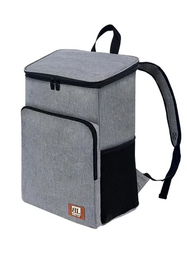 20L Cooler Backpack Waterproof Ice Chest Backpack, Soft Insulated Leak Proof for Camping, Beach, Fishing, Picnic, Lunch, Travel, Outdoor (W30 x D18 x H40)cm - Grey