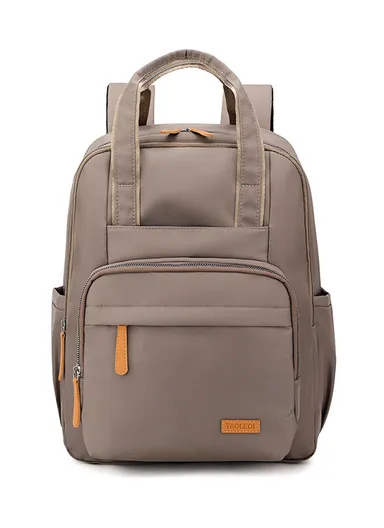 14" Large Capacity Travel Backpack Fashionable Work Backpack Simple &amp; lightweight College Student School Bag (W30 x D16 x H40)cm - Brown