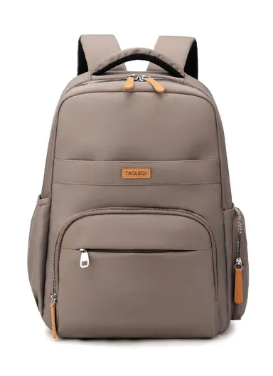 Large Capacity Nylon Fashion Backpack Suitable For Daily Use, School &amp; Travel (W30 x D18 x H41)cm - Brown