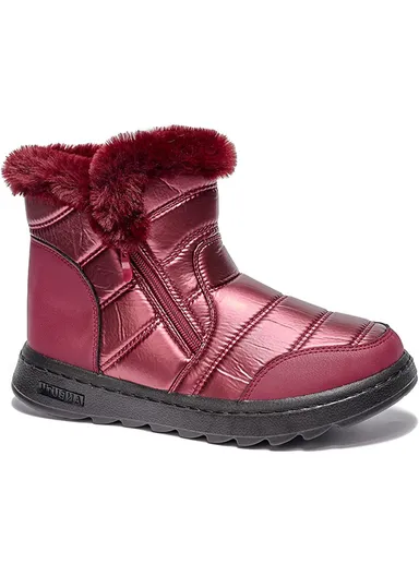Anti-Slip Waterproof Snow Boots For Women - Red