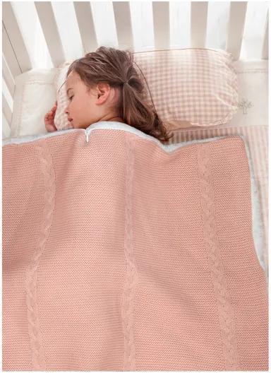 Warm Kids Wrap Blanket Newborn Fleece Swaddle Bunting Bag With Zipper (L70 x W35)cm - Black