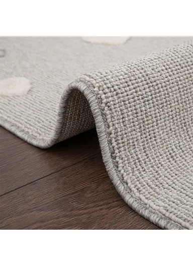 Cloud Gazelle 3D Print 160 x 230 cm Zymta Winter Carpet - Grey / Cream / Salmon / Light Brown