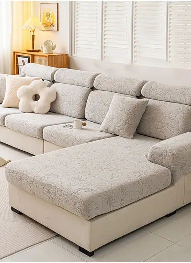 Premium Polyester Pillow Cover Soft, Elastic &amp; Stain-Resistant With Zipper Closure – Light Grey (L45 x W45)cm