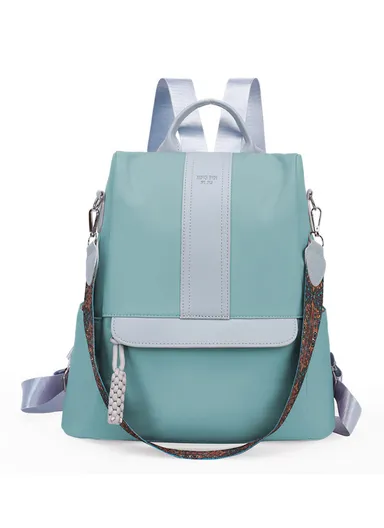 Multi-purpose Women's Portable Travel backpack for Mothers &amp; Babies, New Mommy Bag With Print, Large Capacity, &amp; Splash-Proof (W32 x D18 x H39)cm - Green