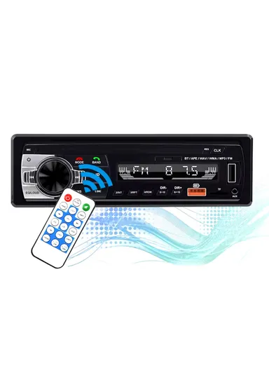 Single-Din Car MP3 Radio Play with Remote Control, Multifunctional Bluetooth-Compatible FM Radio &amp; AUX Player (L19 x W5.5 x D13.5)cm