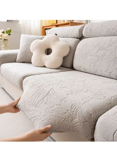 Premium Polyester Pillow Cover Soft, Elastic &amp; Stain-Resistant With Zipper Closure – Dark Grey (L45 x W45)cm